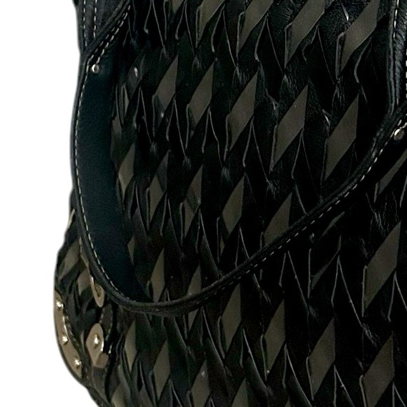 Rafe New York Y2K (Anthropologie) leather and plastic woven larger bag! Lux y2K - Picture 12 of 12